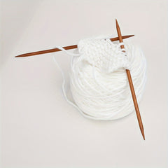 75pcs Wooden Sweater Needle Crochet Set Double Head Carbonization Rod Needle Woo