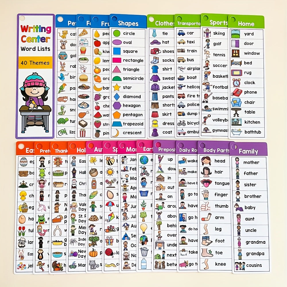 21pcs High Frequency Sight Words Flash Cards Vocabulary Building Toy Game