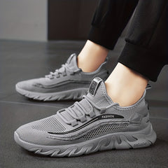 Men's Outdoor Breathable Lace-up Sneakers for Running Jogging