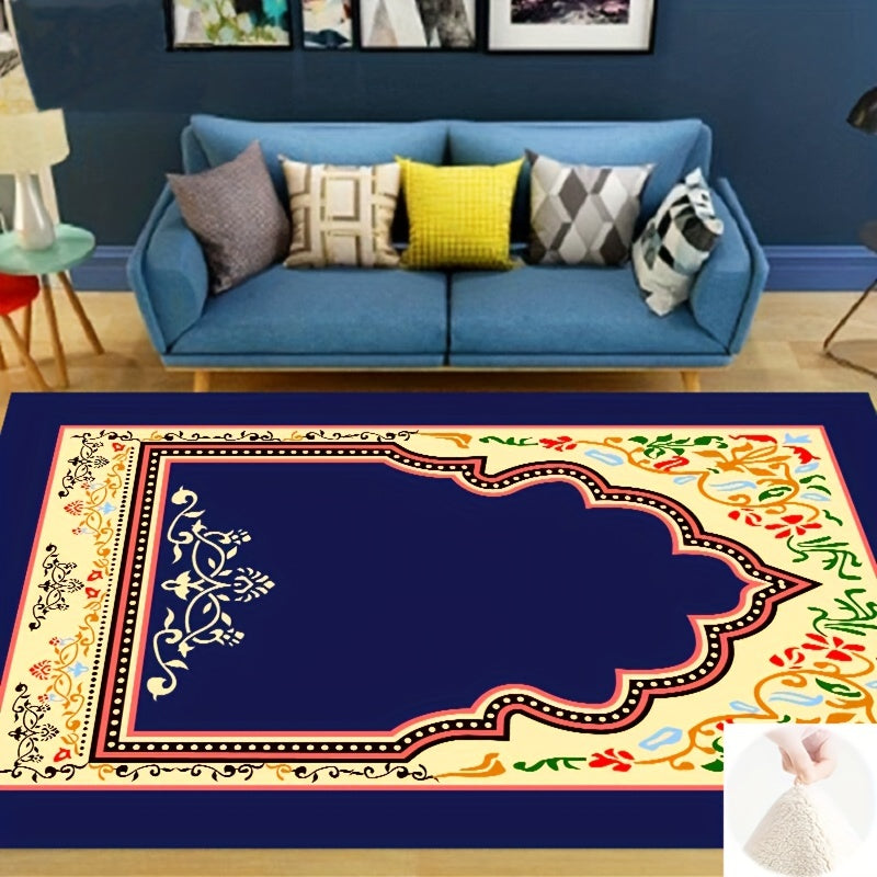 Boho Absorbent Non Slip Vintage Area Rug Soft Floor Mat Living Room Bedroom