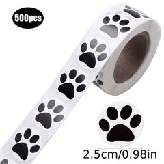 500pcs Dog Paw Stickers Animal Wall Stickers