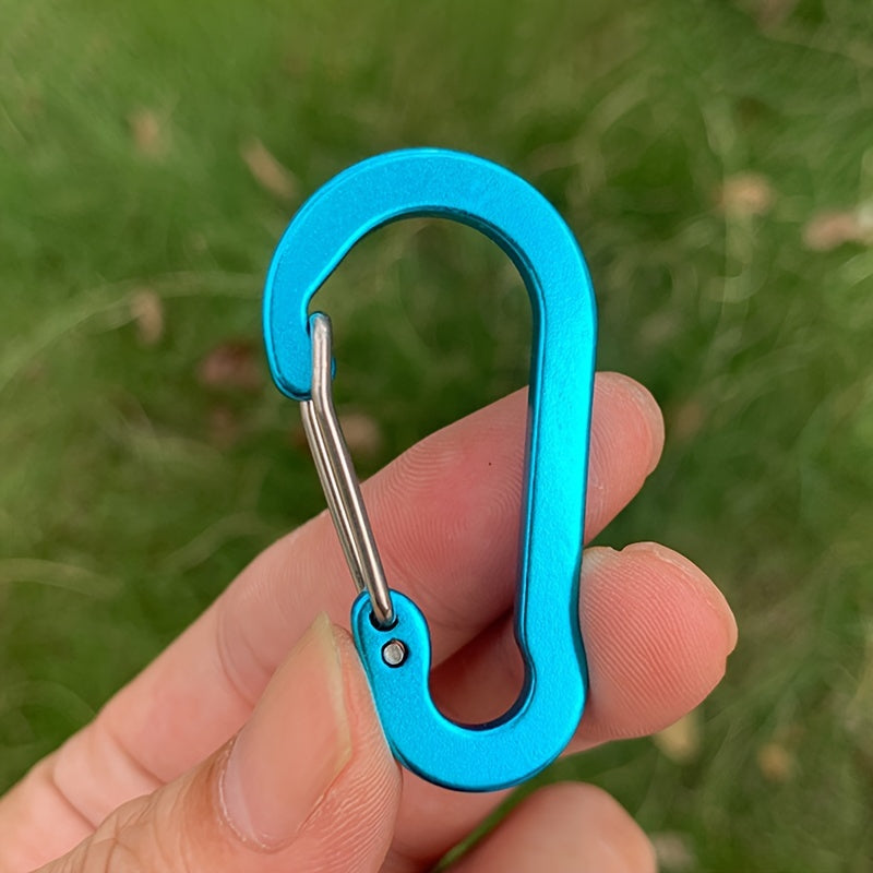 6pcs Heavy Duty Alloy Keychain Keyring for Outdoor Camping Hiking