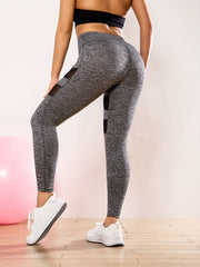 Mesh Breathable High Waist Yoga Leggings Hip Lifting Fitness Running Pants