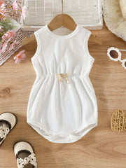 Baby Girl Cotton Sleeveless Romper