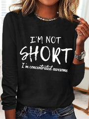 Loose Long Sleeve T-shirt Crew Neck Top Women's Clothing