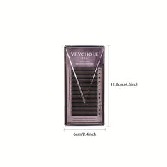 12 Rows YY Shape Cluster Lashes Natural Long Eye Lash Extension