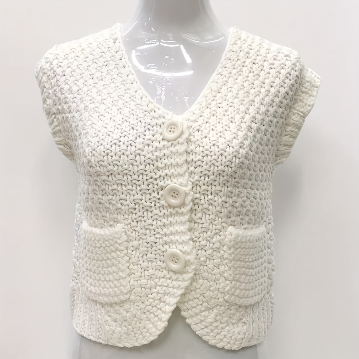 Knitted Shawl Warm Wrap Solid Cardigan For Women