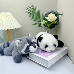 2pcs Panda Raccoon Plush Toy - Cute Gift Idea