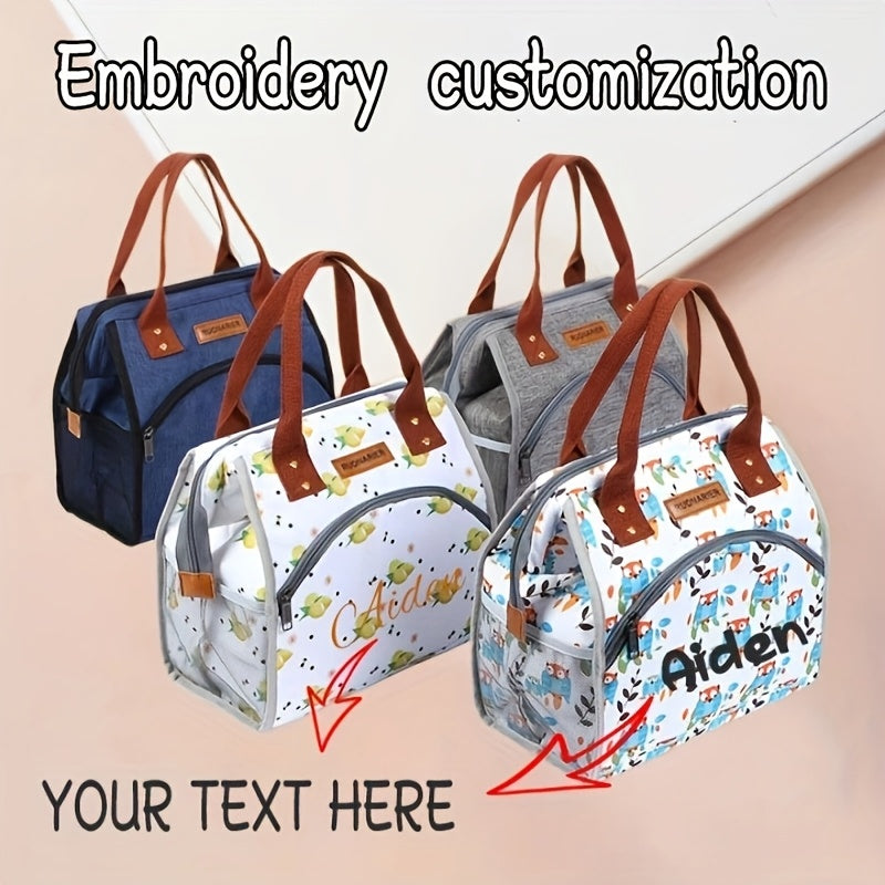 Personalized Insulated Lunch Bag Leakproof Custom Text
