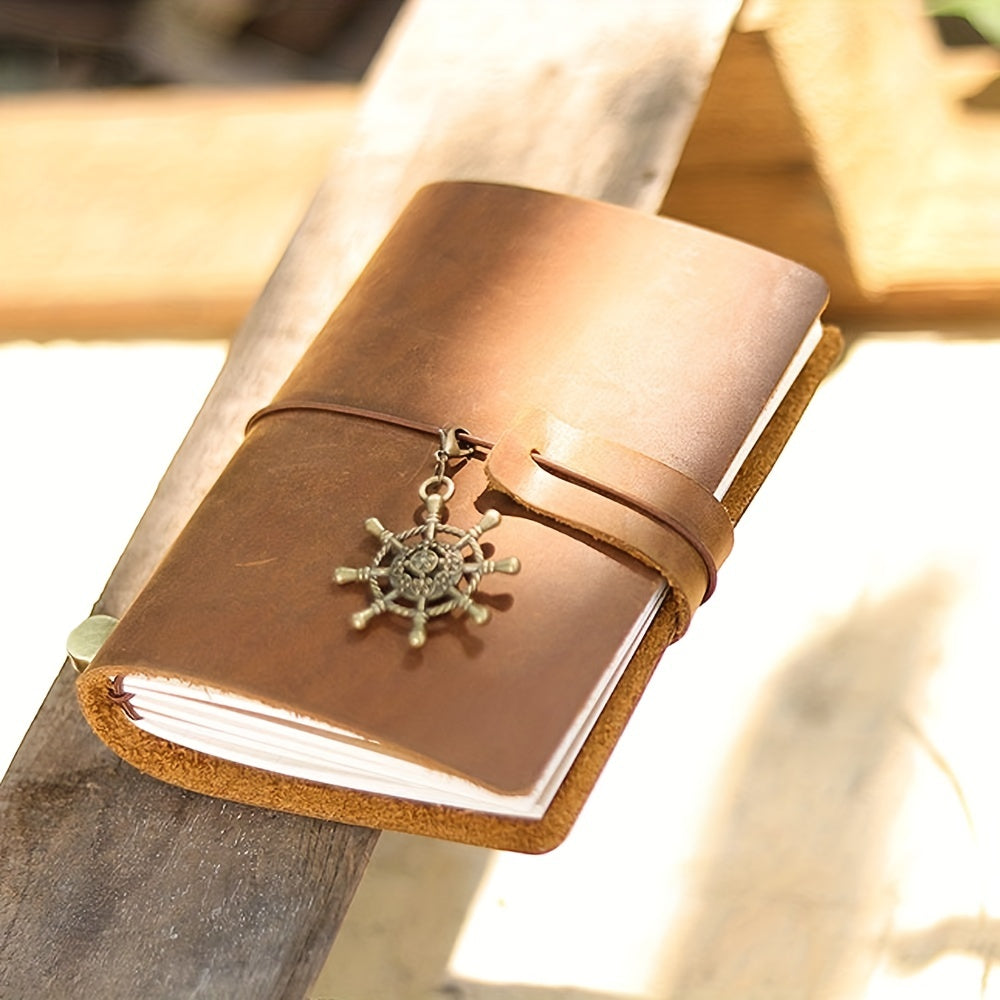 1pc Cowhide Diary Journal Sketchbook Planner TN Travel Notebook Cover