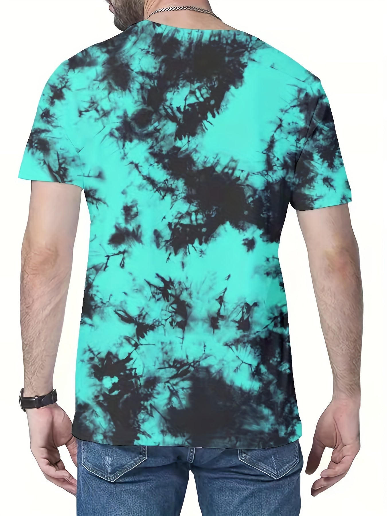 Men's Tie Dye T shirt Casual Comfy Tees For Summer