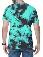 Men's Tie Dye T shirt Casual Comfy Tees For Summer