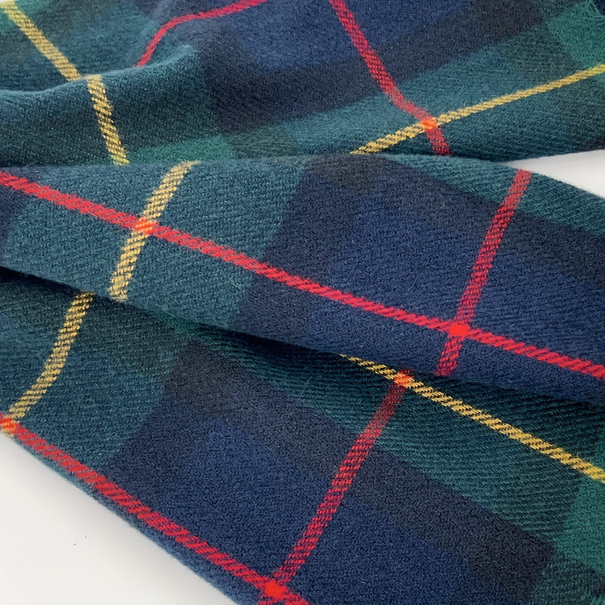 Men's Plaid Checked Scarf for Winter