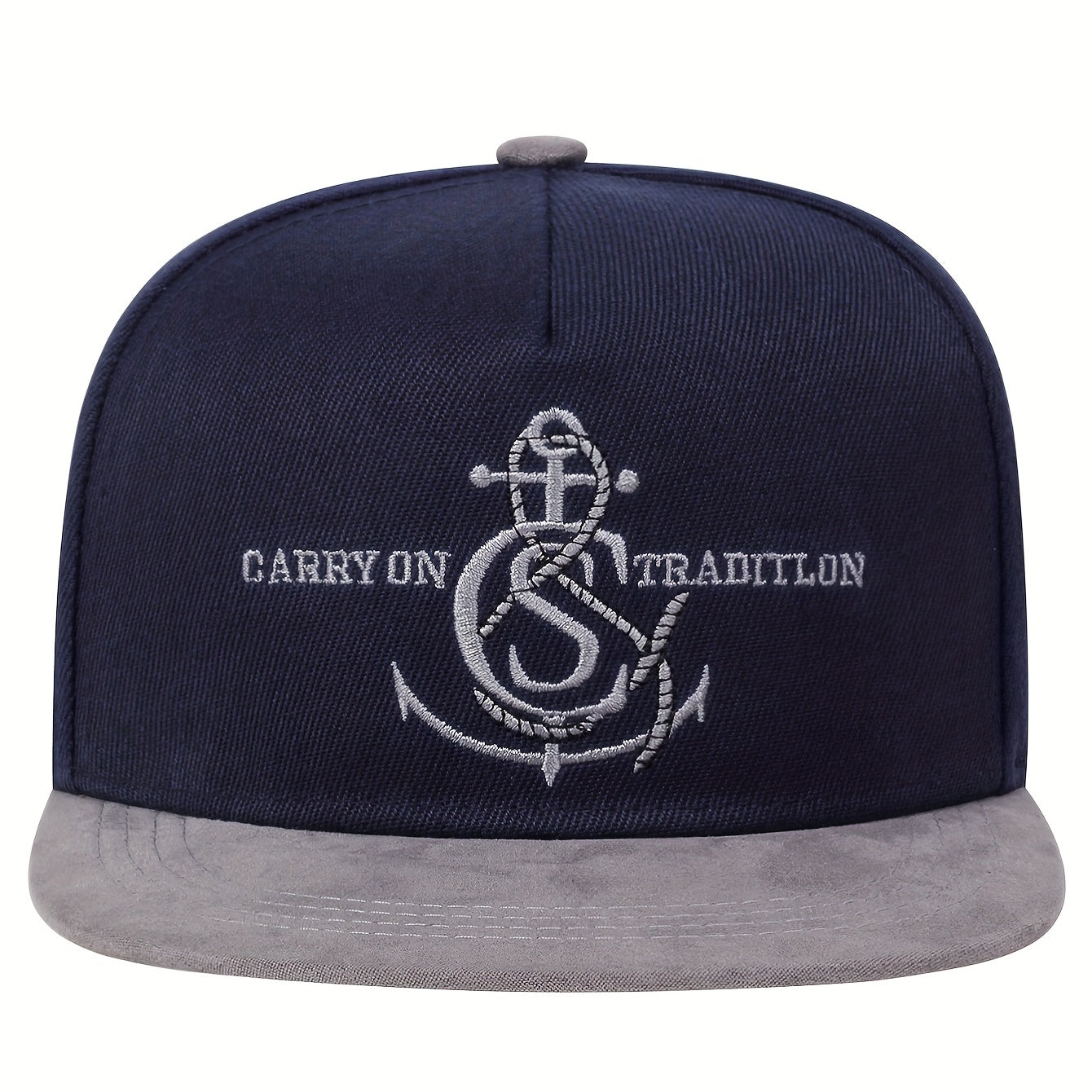 Anchor Embroidery Snapback Hat Hip Hop Baseball Cap Navy Adjustable