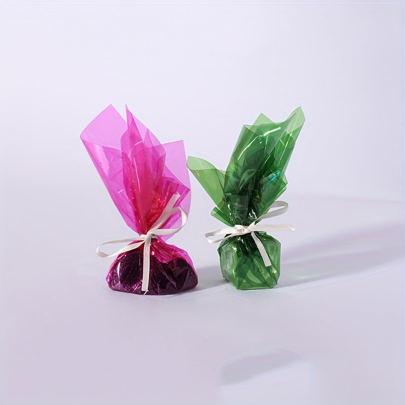 120pcs Colorful Cellophane Sheets for DIY Crafts & Wrapping Paper