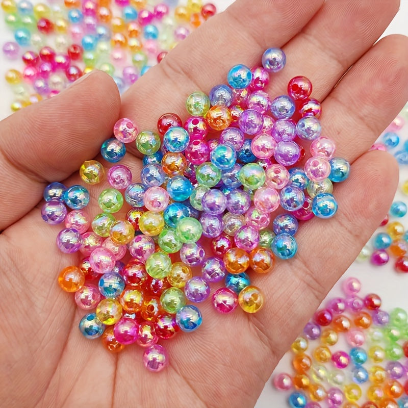 4 6 8 10mm ABS Pearl Transparent Beads Diy Jewelry Material