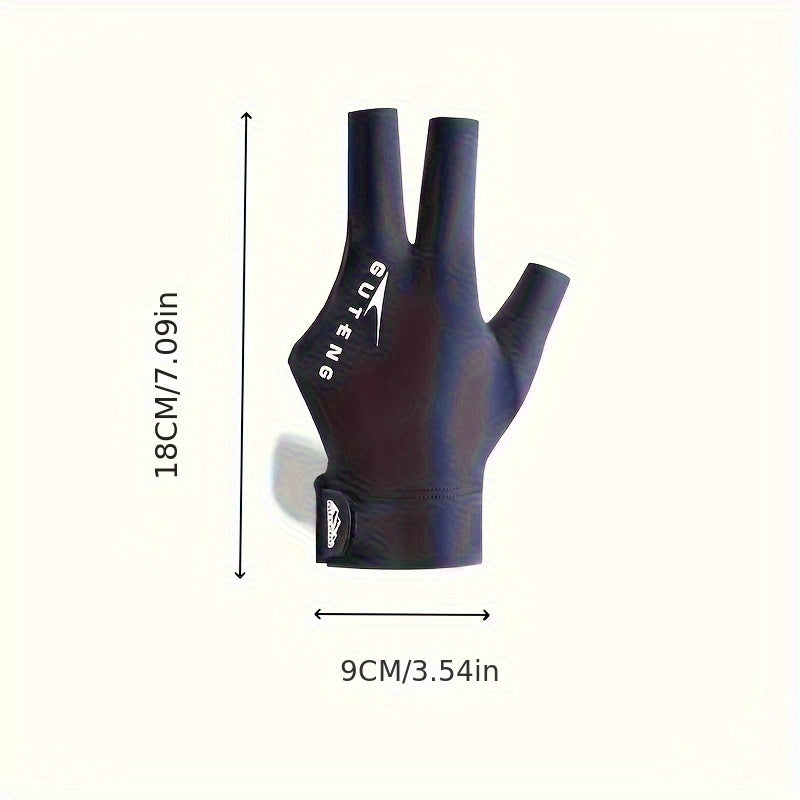 1pc Billiard Three Finger Gloves Snooker Billiards Glove