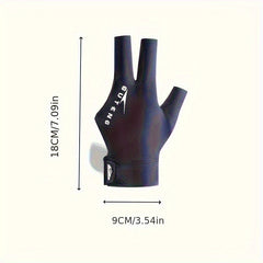 1pc Billiard Three Finger Gloves Snooker Billiards Glove