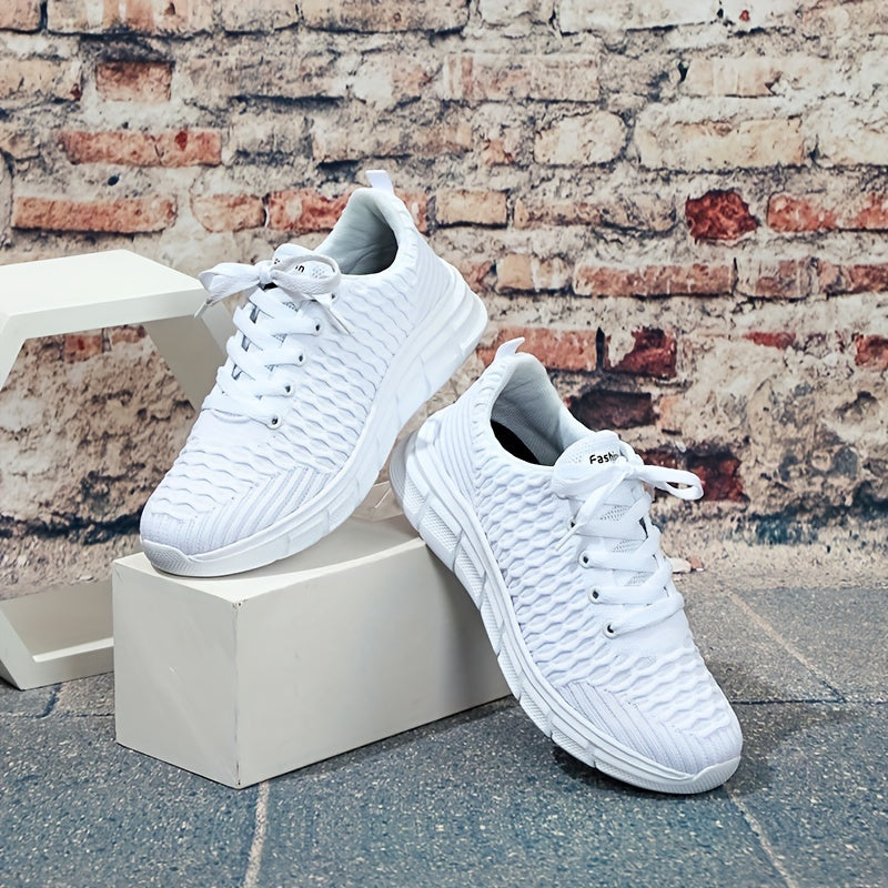 Women's Breathable Lace Up Sneakers Lightweight Outdoor Shoes