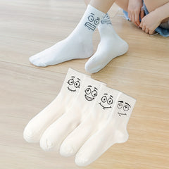 Expression Print Crew & Funny Mid Tube Socks Women's Stockings