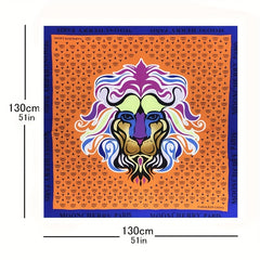 Lion Bandana Silk Tube Top Casual Shawl Scarf Wrap