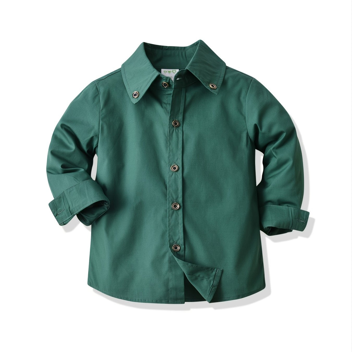 Boys' Solid Long Sleeve Shirt