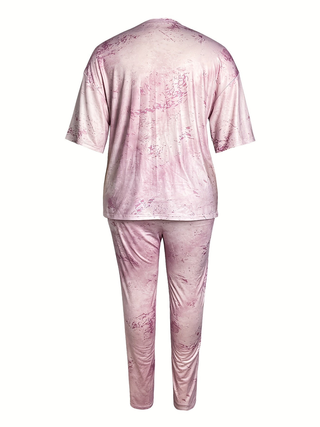 Women's Plus Tie Dye Tee & Leggings Set