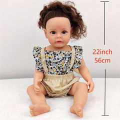 22-inch Reborn Baby Dolls Soft Body Newborn Doll Christmas Gift Kids