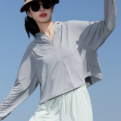 Women's UV Protection Shawl Hooded Clothing for Outdoor Activities