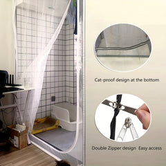 Thickened Pet Screen Door Fits Door Size 83 38inch Cat Resistant Mesh