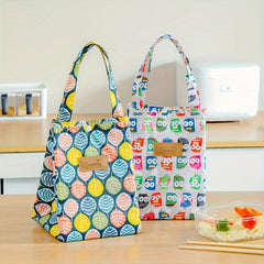 Thick Aluminum Foil Insulated Lunch Bag Waterproof Portable Lunch Bag