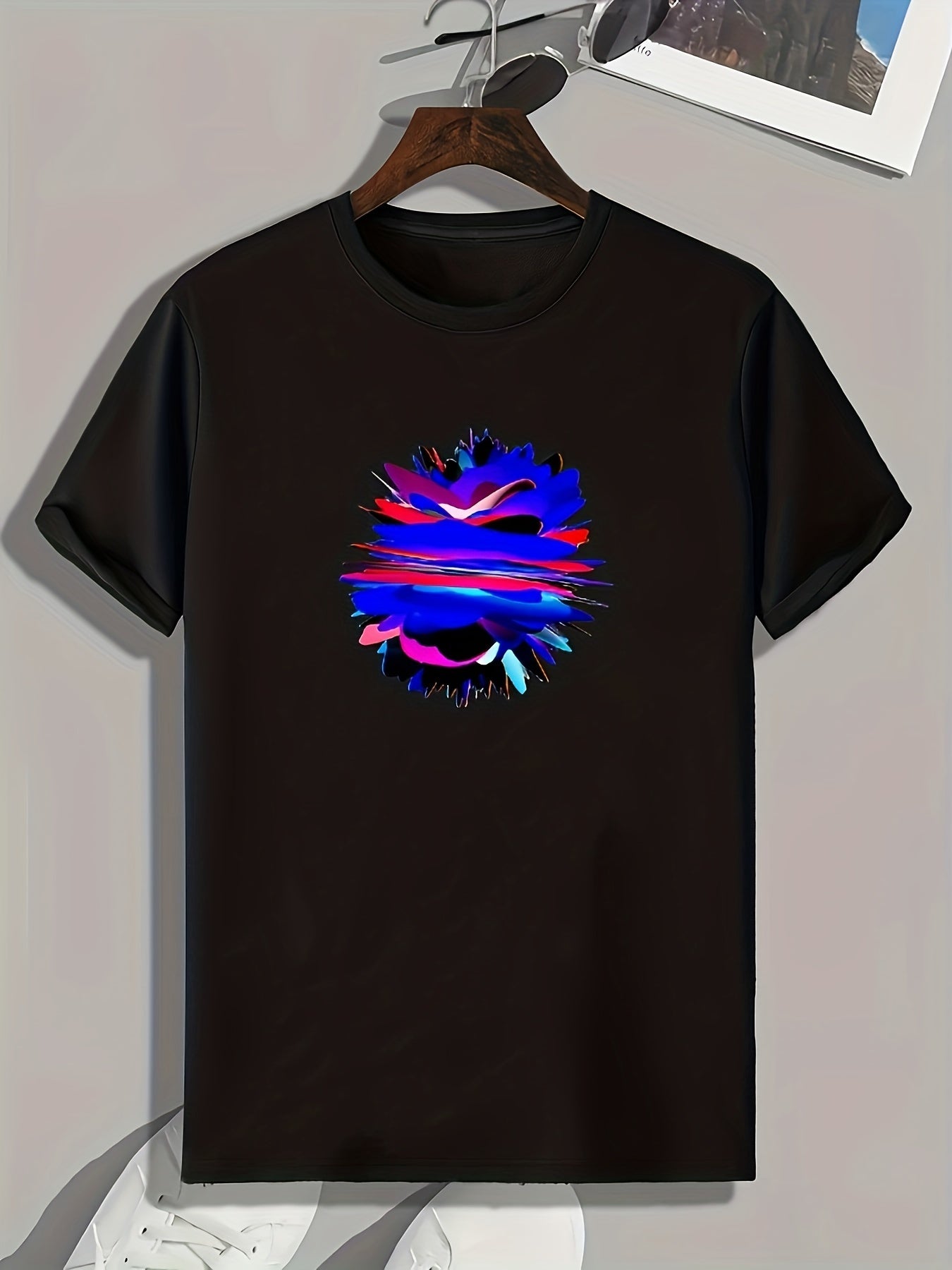 Colorful Pattern Men's Graphic Tshirt Casual Comfy Tees For Summer Men