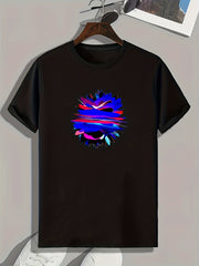Colorful Pattern Men's Graphic Tshirt Casual Comfy Tees For Summer Men