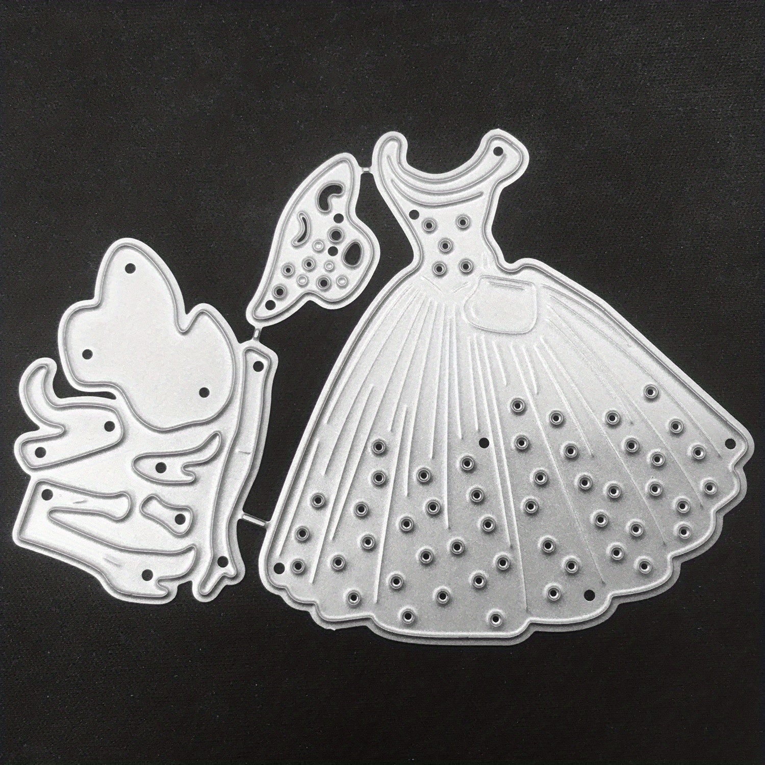 1pc Woman Dress Steel Cutting Dies Stencil for DIY Scrapbooking Crafts