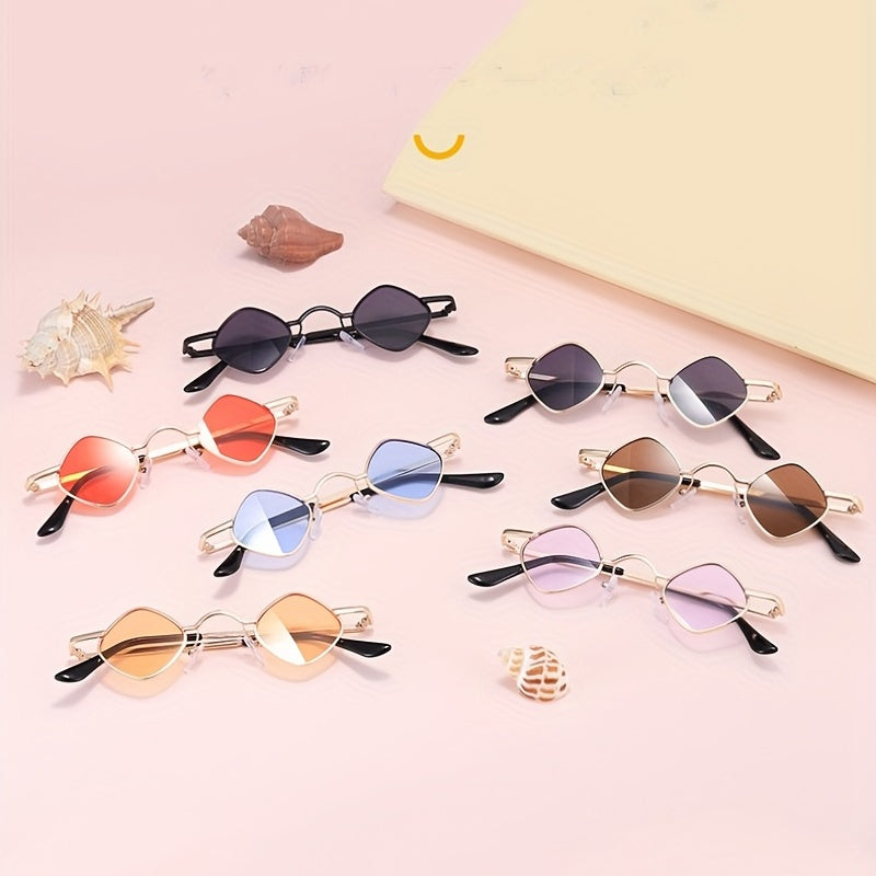 Boy's Retro Small Frame Sunglasses Hip Hop Show Travel Photo Prop