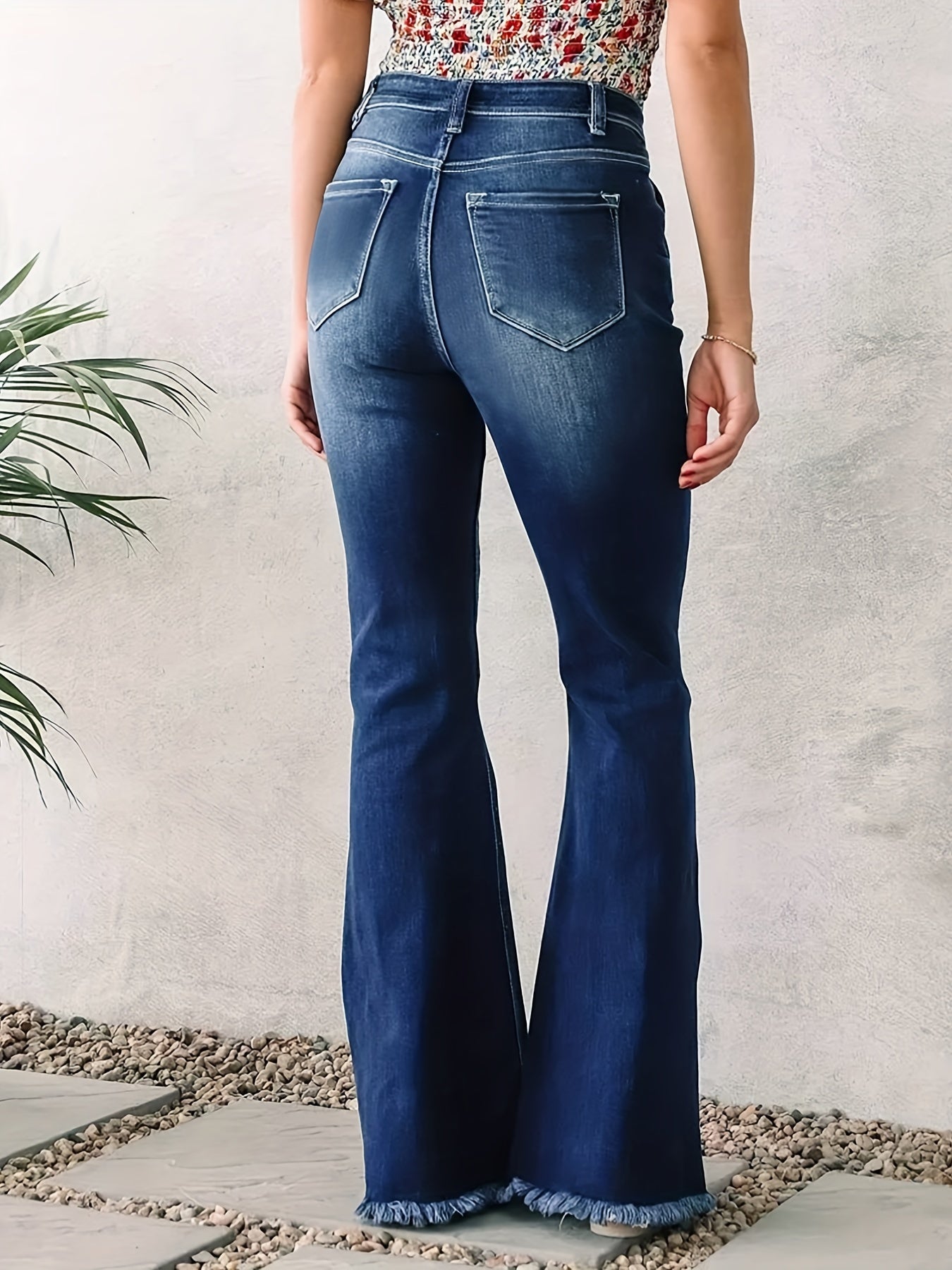 Solid Ripped High Rise Skinny Jeans