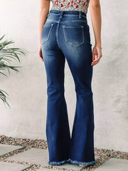 Solid Ripped High Rise Skinny Jeans