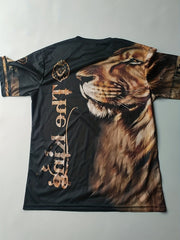Men's Lion Graphic T Shirt Athletic 3D Print Crew Neck Tee