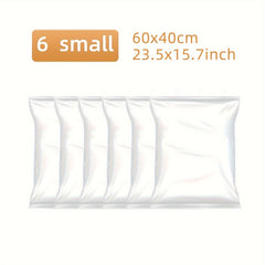 6pcs Vacuum Compression Storage Bag for Clothes Blankets Shirts
