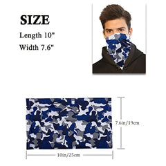 2 Pcs Magic Neck Gaiter Bandana Half Face Balaclava for Running Fishing