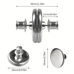 6 Pair Magnetic Button Curtain Weights Holdbacks for Home Drapery