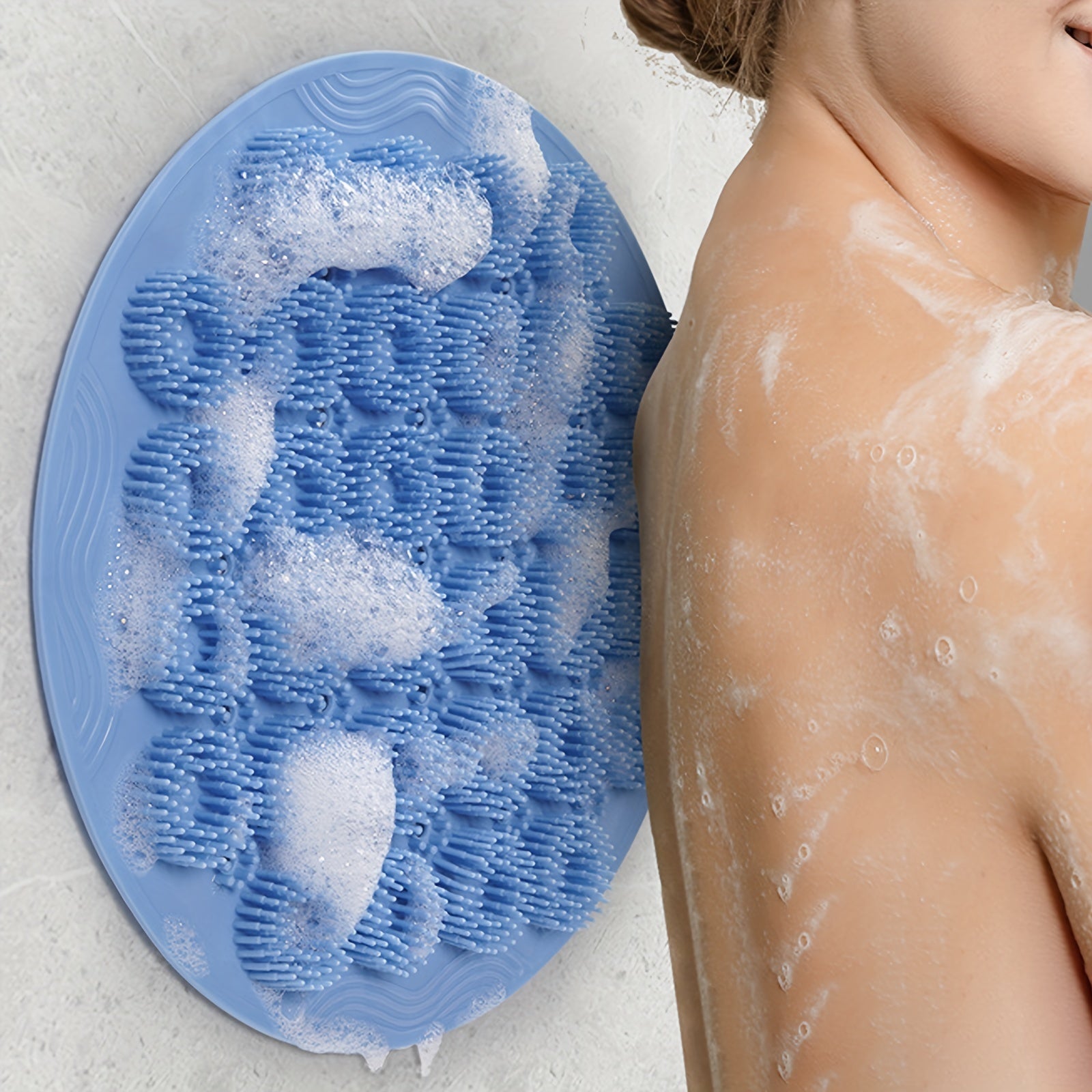 Silicone Bath Brush For Body Exfoliating Massage Bathroom Wash