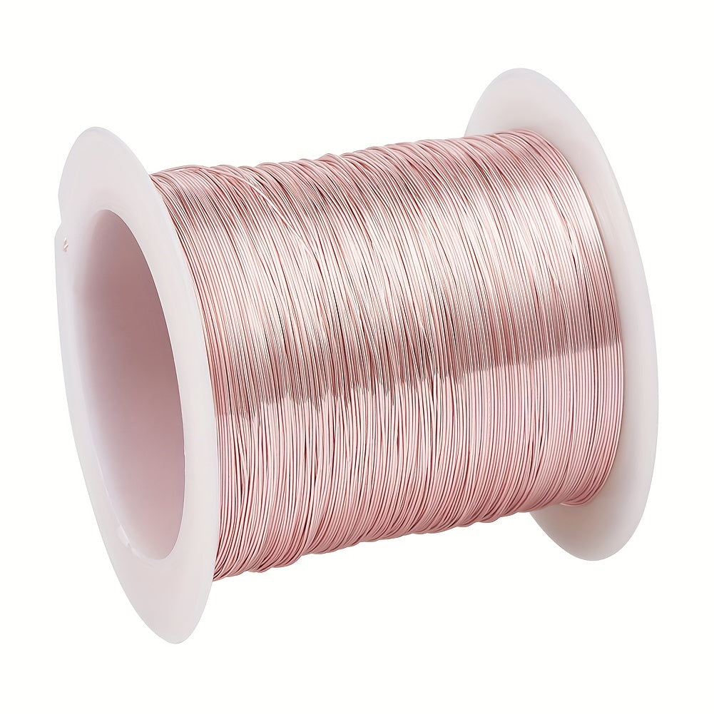 Copper Craft Wire Beading Wire Plated Pink 0.3-0.8mm