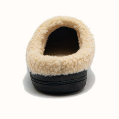 Men's Plush Cozy House Slippers Anti-Skid Slip-On Shoes