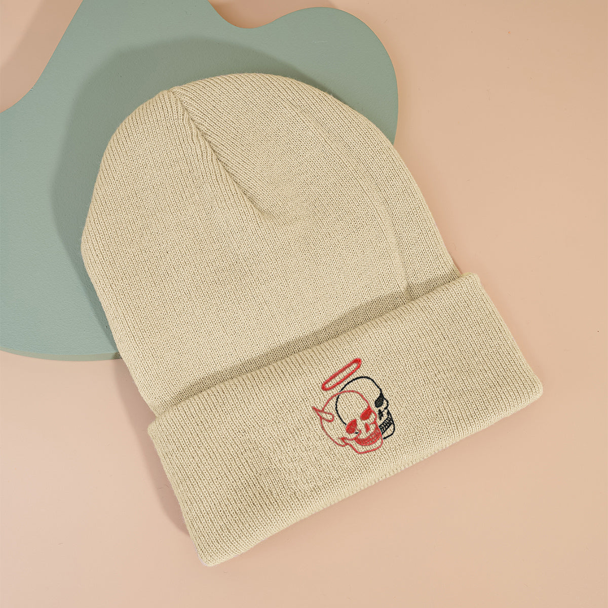 Skull Embroidered Beanie Unisex Hat For Men And Women Year Presents