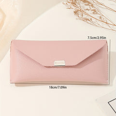 Solid Glasses Bag PU Leather Sunglasses Storage Pouch Case