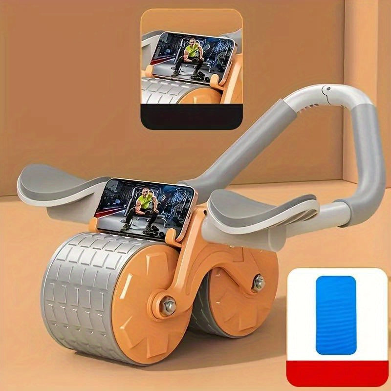 Automatic Rebound Abdominal Wheel With Elbow Support - Home Fitness Equipment
