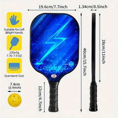 Fiberglass Surface Pickleball Paddles Set - 2 Paddles, 4 Balls, Towels, Bag