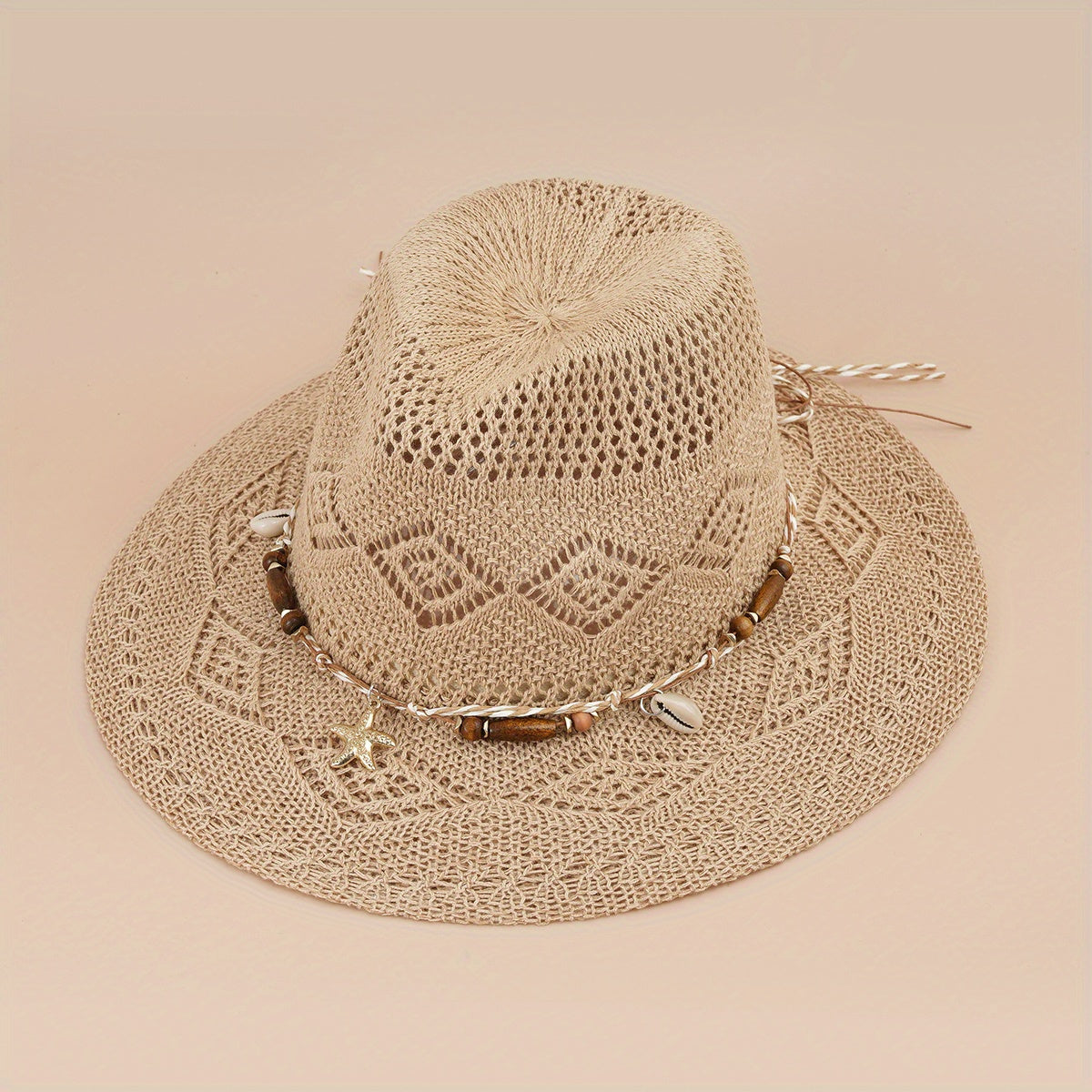 Western Cowboy Jazz Straw Hat Men Women Sun Protection Beach Hat