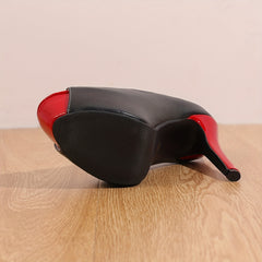 Women's Platform Peep Toe Stiletto Heels Slip On